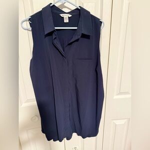 Athleta Women's Navy Button Down Shirt